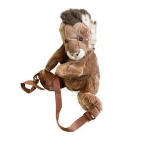 Vintage AURORA WORLD PEEPLE PEOPLE PALS Lion Plush Backpack Overnight Bag